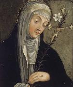 unknow artist St.Catherine of Siena Spain oil painting artist